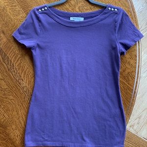 White House Black Market Purple T-shirt